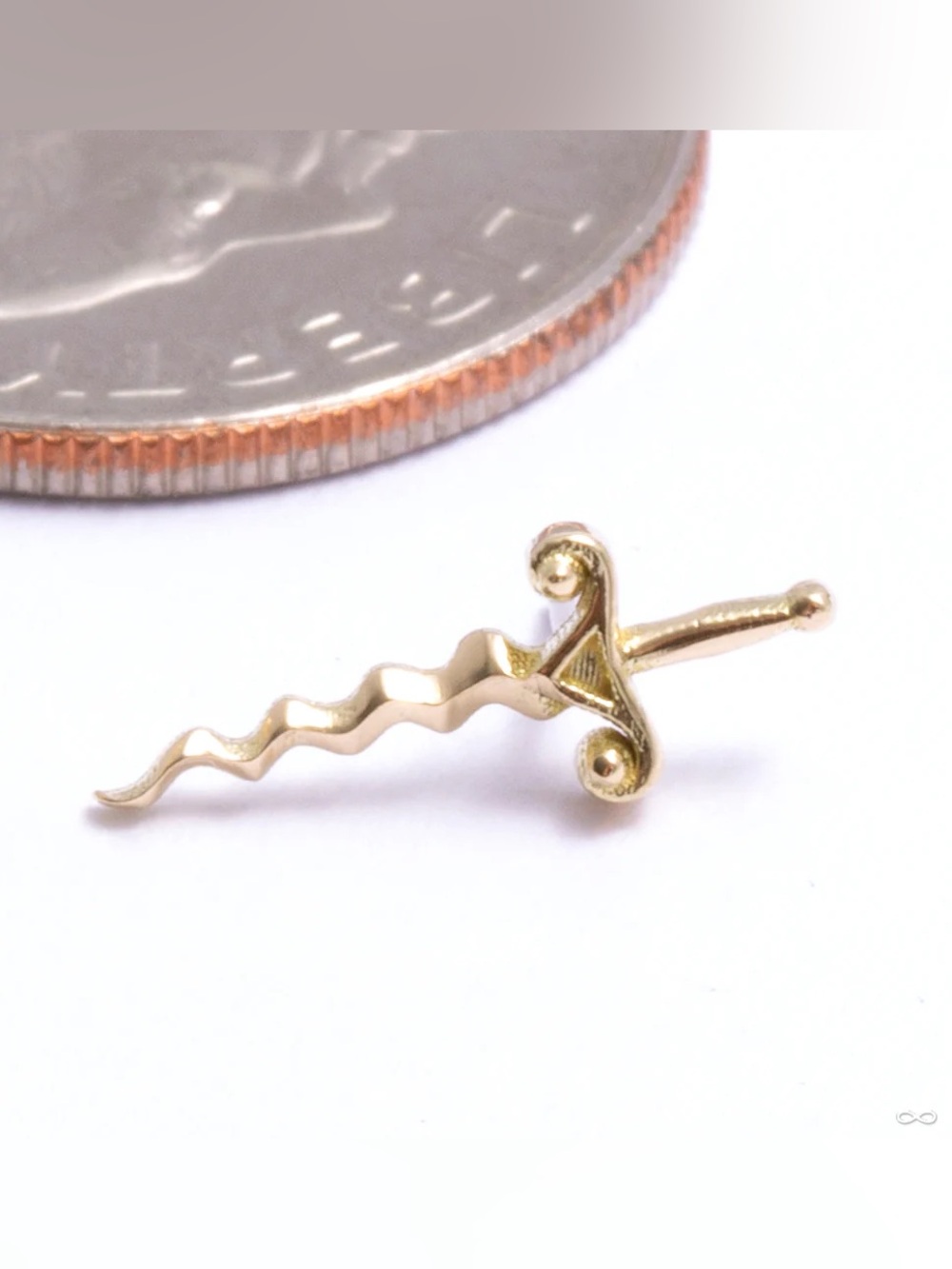 Phoenix Revival Jewelry 18k Solid Yellow Gold Dagger Threadless End Press Fit